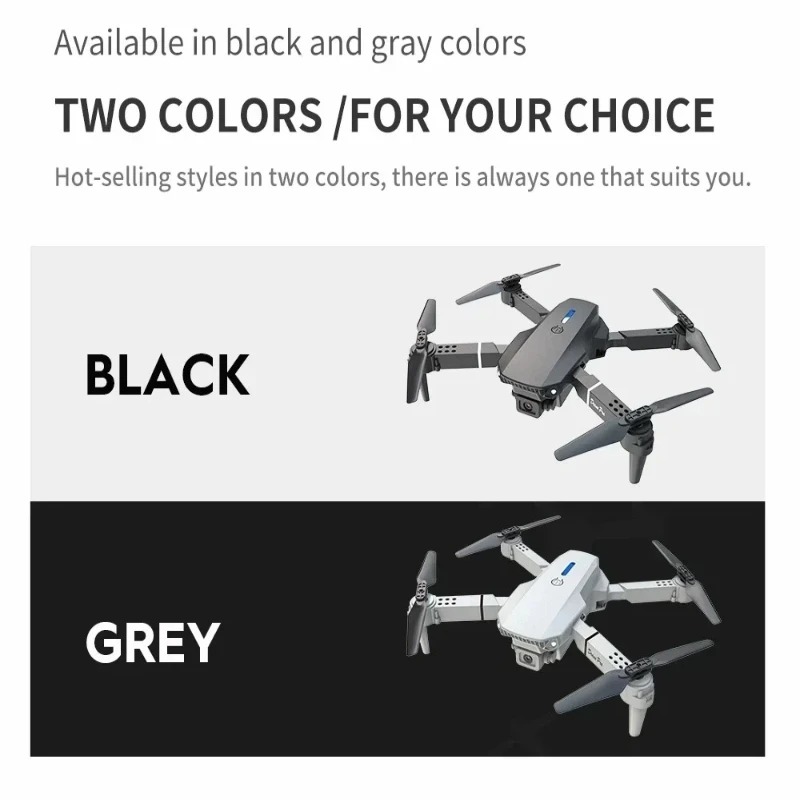 E88ミニドローン 4K HDカメラ WiFi FPV 折り - Drone Kit Tricopter のレビューと価格